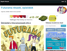 Tablet Screenshot of futuramareszek.info